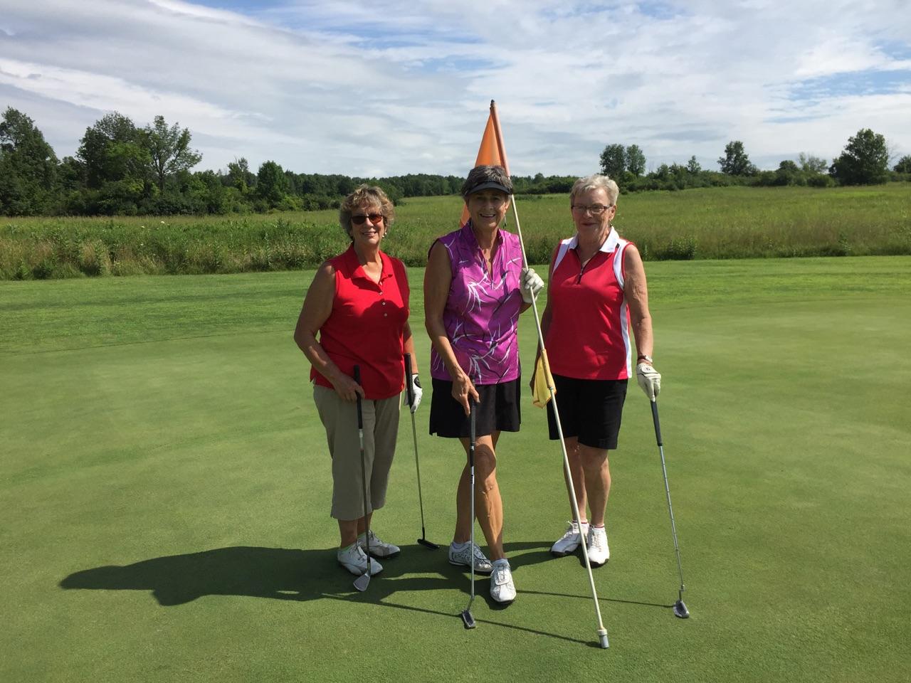 League players on golf course