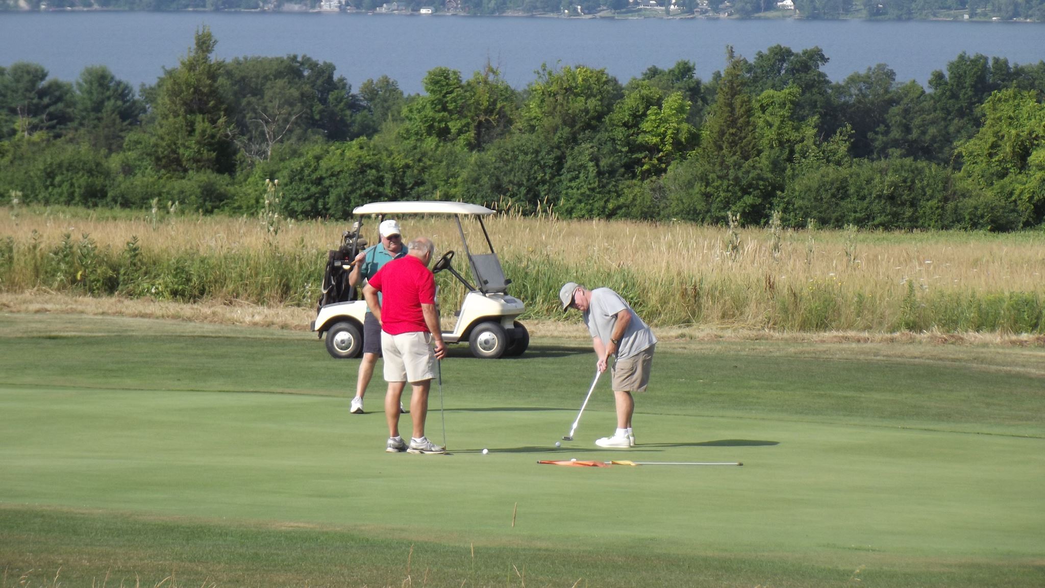 Golfers on golf course